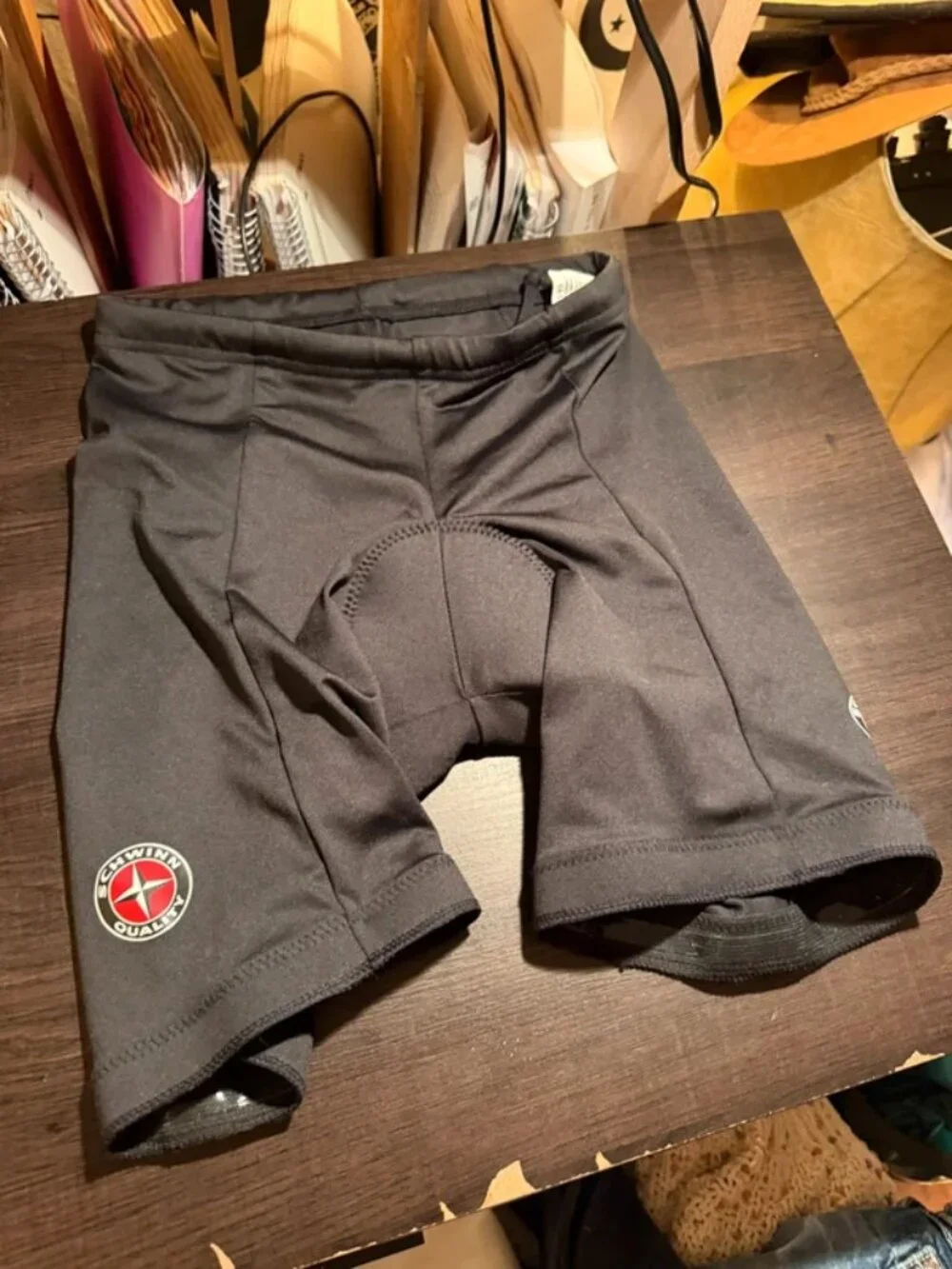 Black Schwinn Biker Shorts w/ Butt Pads